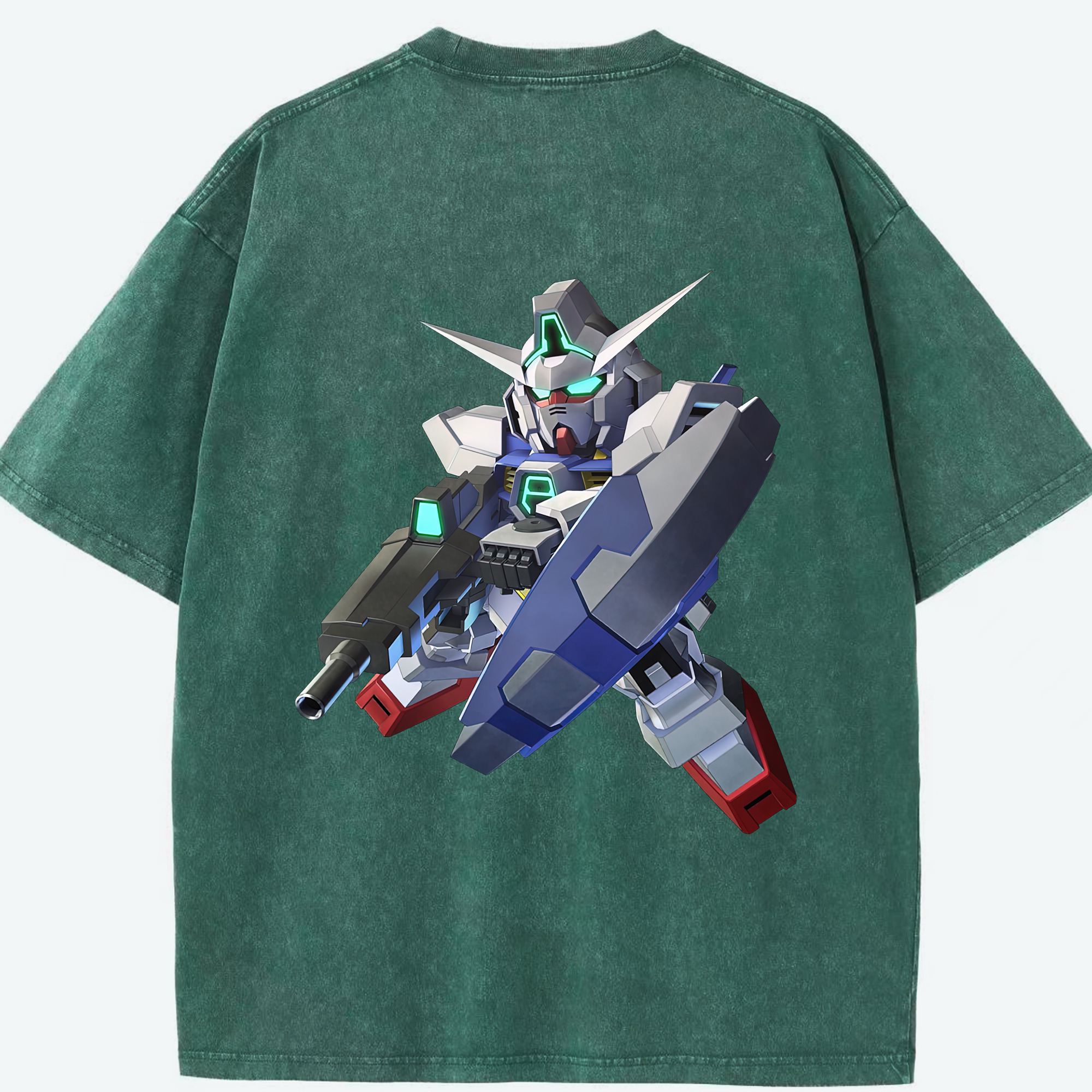 （画像用） 機動戦士ガンダム Mobile Suit Gundam 綿100% ヴィンテージ風 半袖Tシャツ（背面プリント）